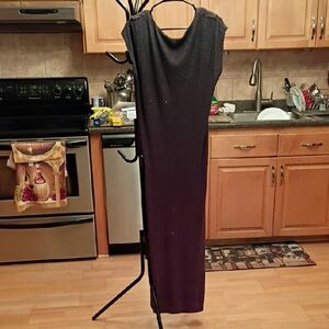 Chic Black &Grey Maxi Dress